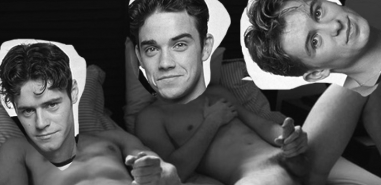 Robbie Williams y Howard Donald durante una gira