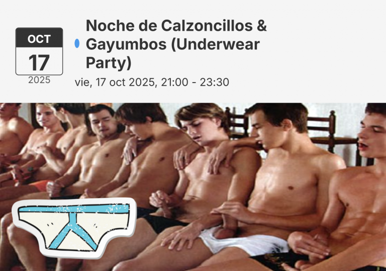 Fiesta de calzoncillos en Madrid