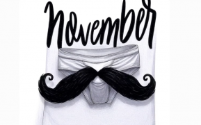 Movember PSA: Mustache up for the photo, mustache down for life