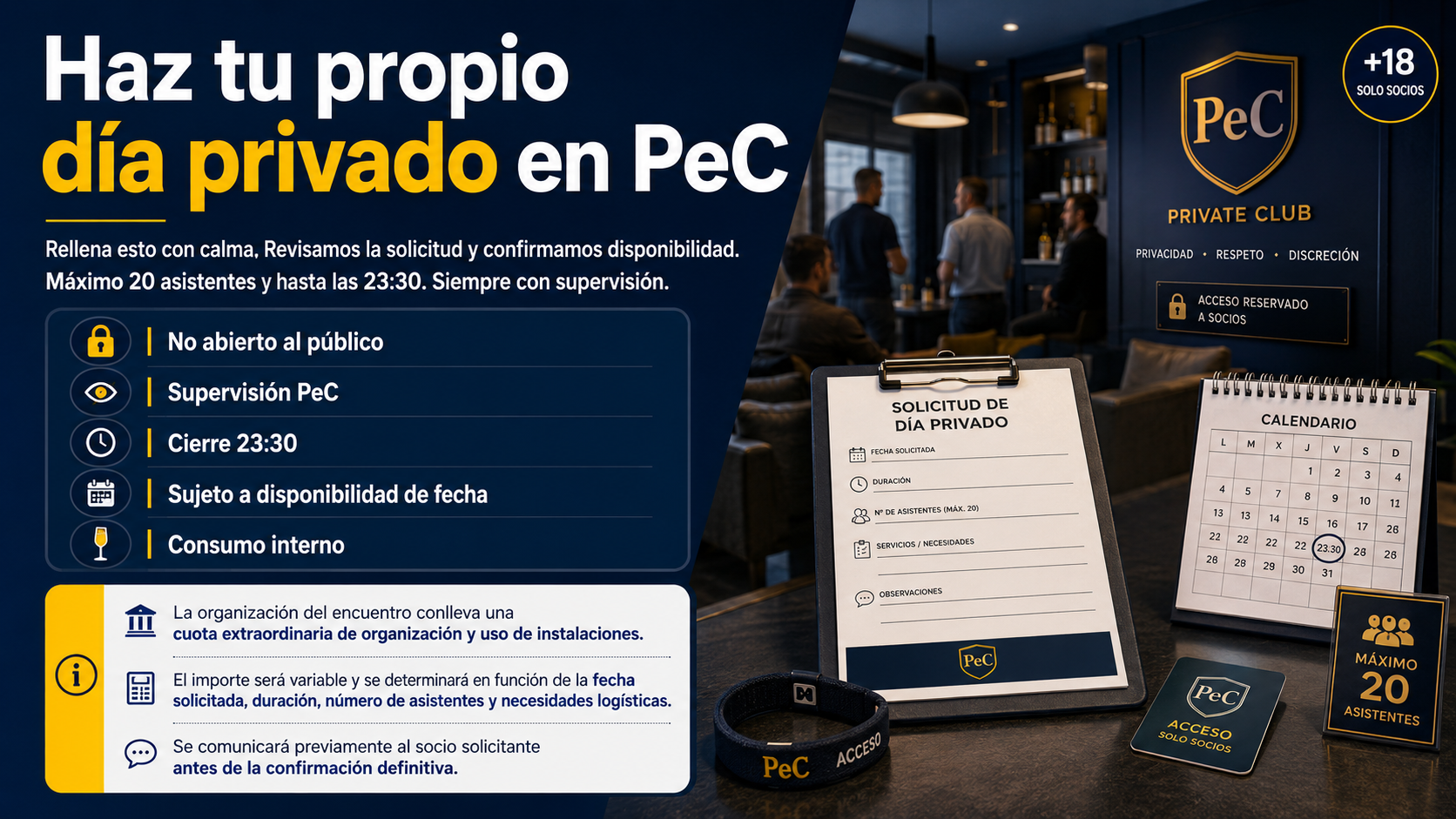 🎉 Haz tu propio evento privado en PeC
