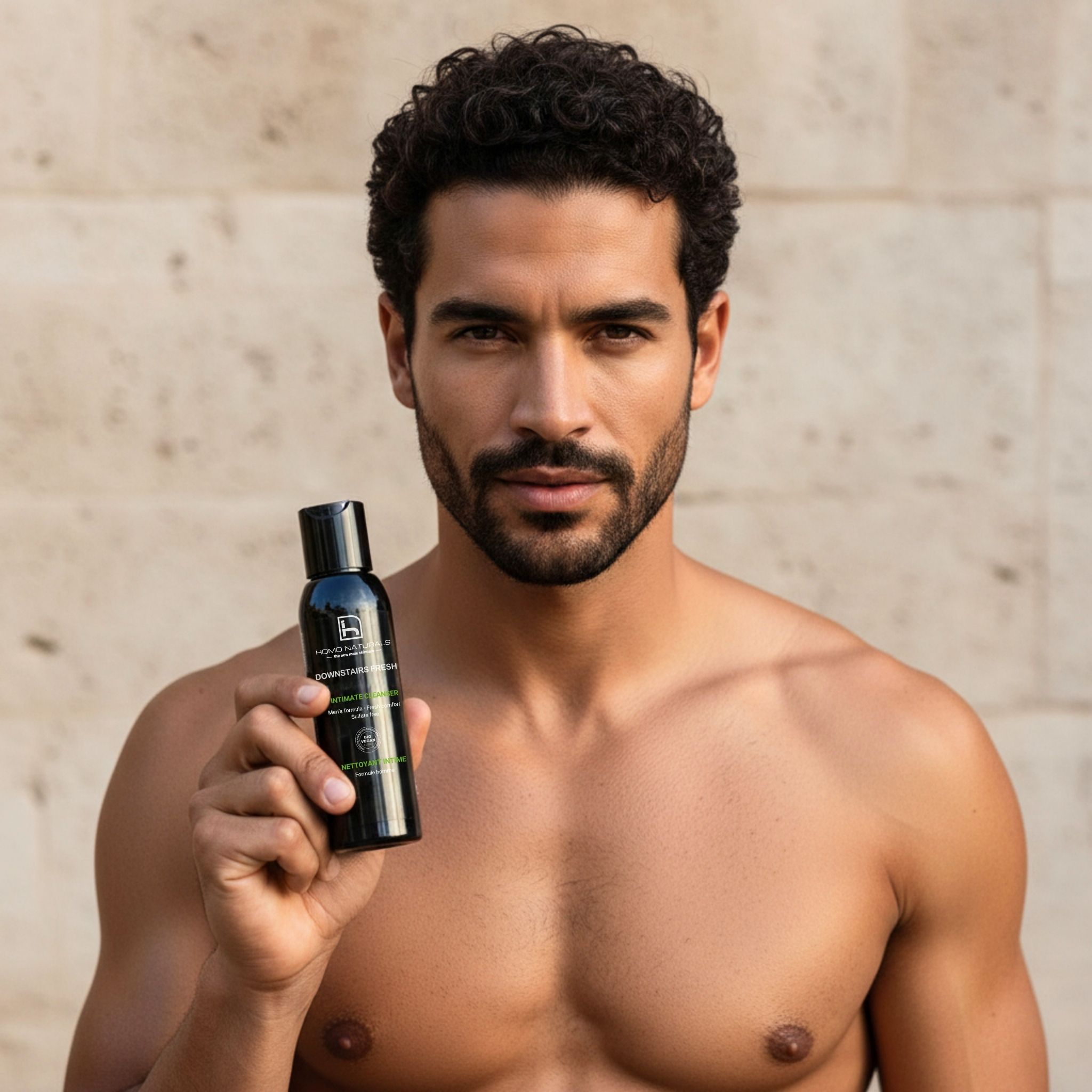 Downstairs Fresh, gel de higiene íntima masculina de HOMO NATURALS